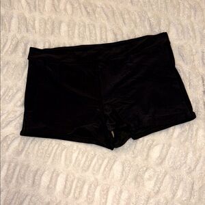 Sleek Black Women's Swim Shorts